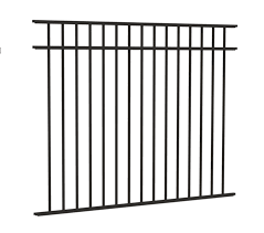 Megara 54" 3 Rail Black