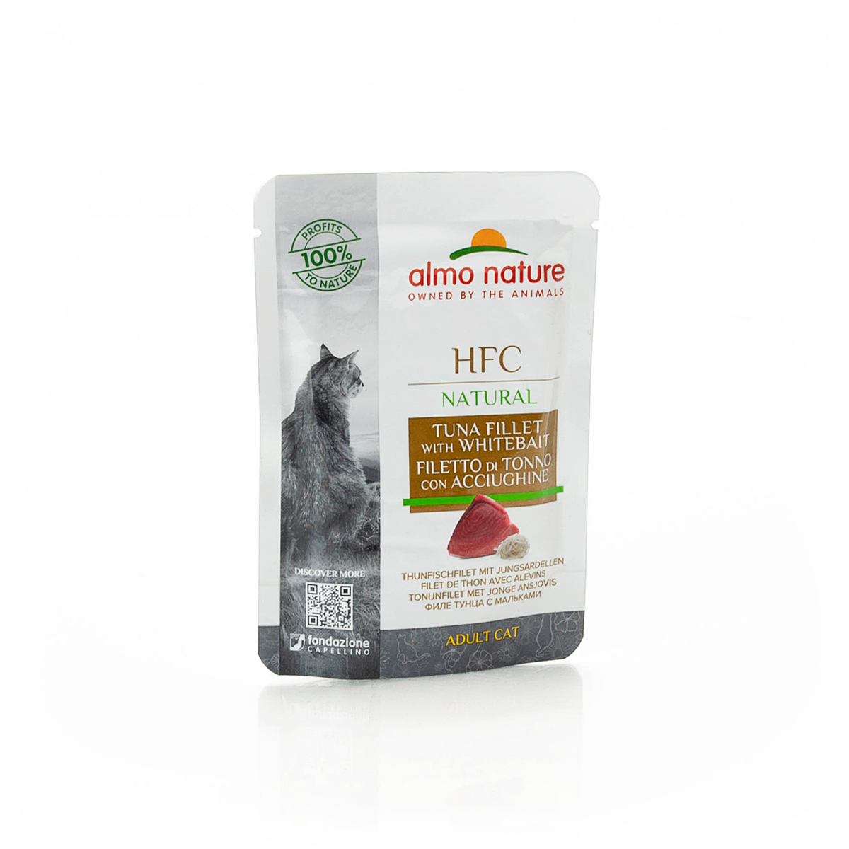 Almo Nature Natural Pouch Kat Tonijn & Jonge Ansjovis