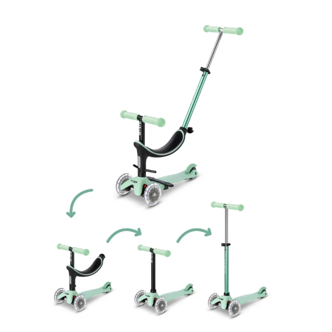 BLUE MINI2GROW DLX LED SCOOTER