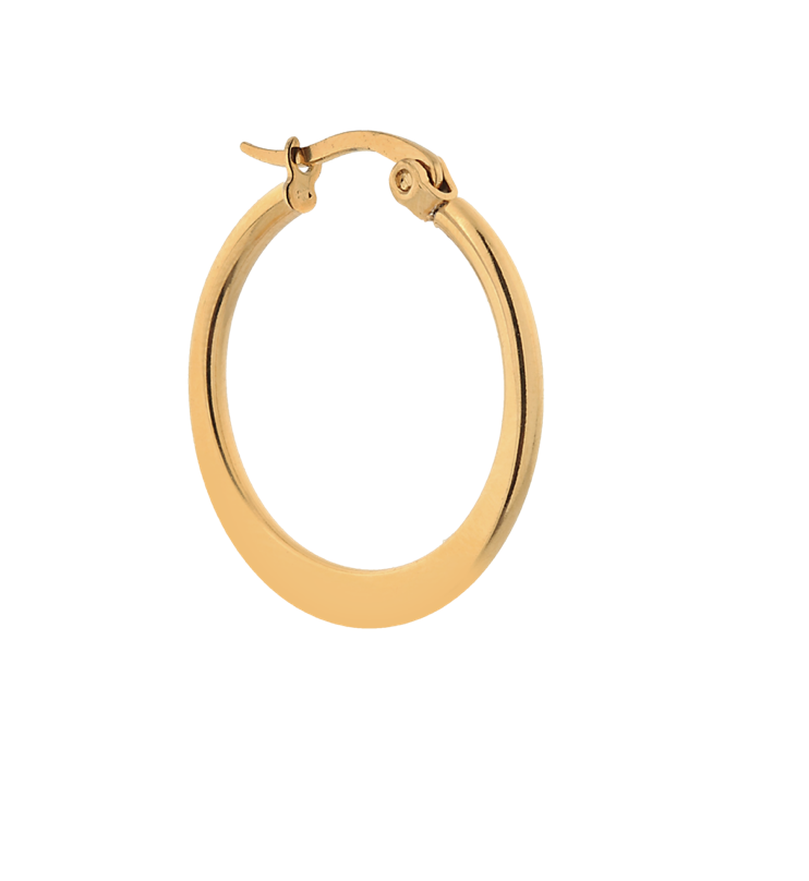 LABEL KIKI Earring Single getting bigger hoop gold detail