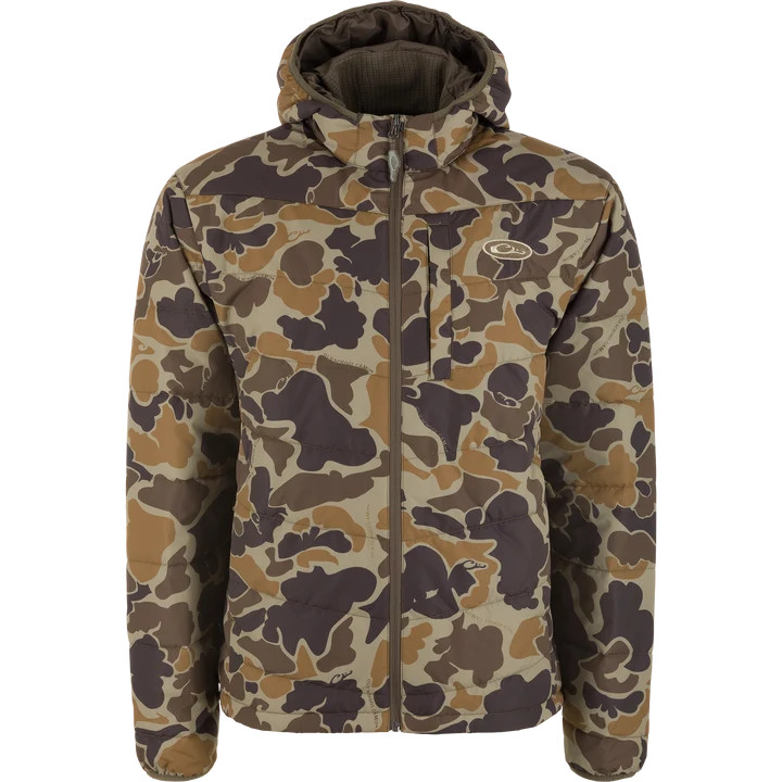 Drake MST Synthetic Down Hooded Jacket Old School Camo