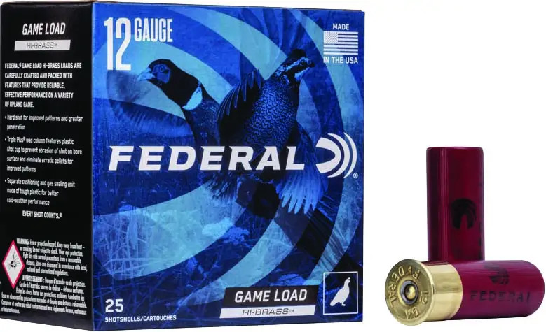FEDERAL HI-BRASS SHOTSHELL 12GA 2.75in 1.25oz