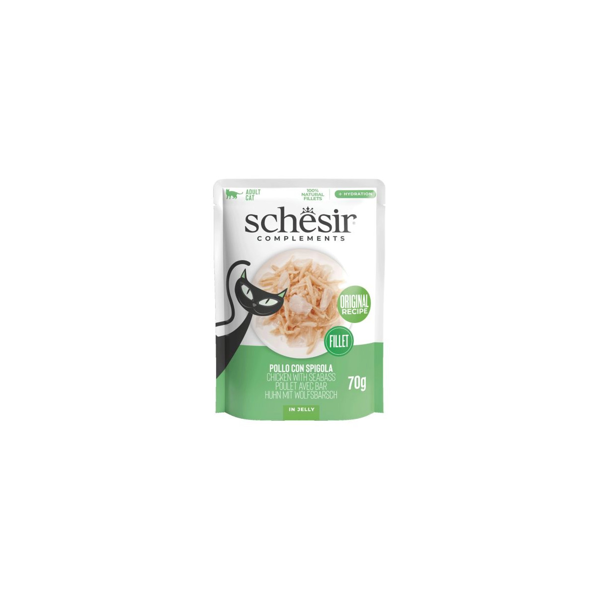 Schesir Pouch Kat Chicken & Seabass