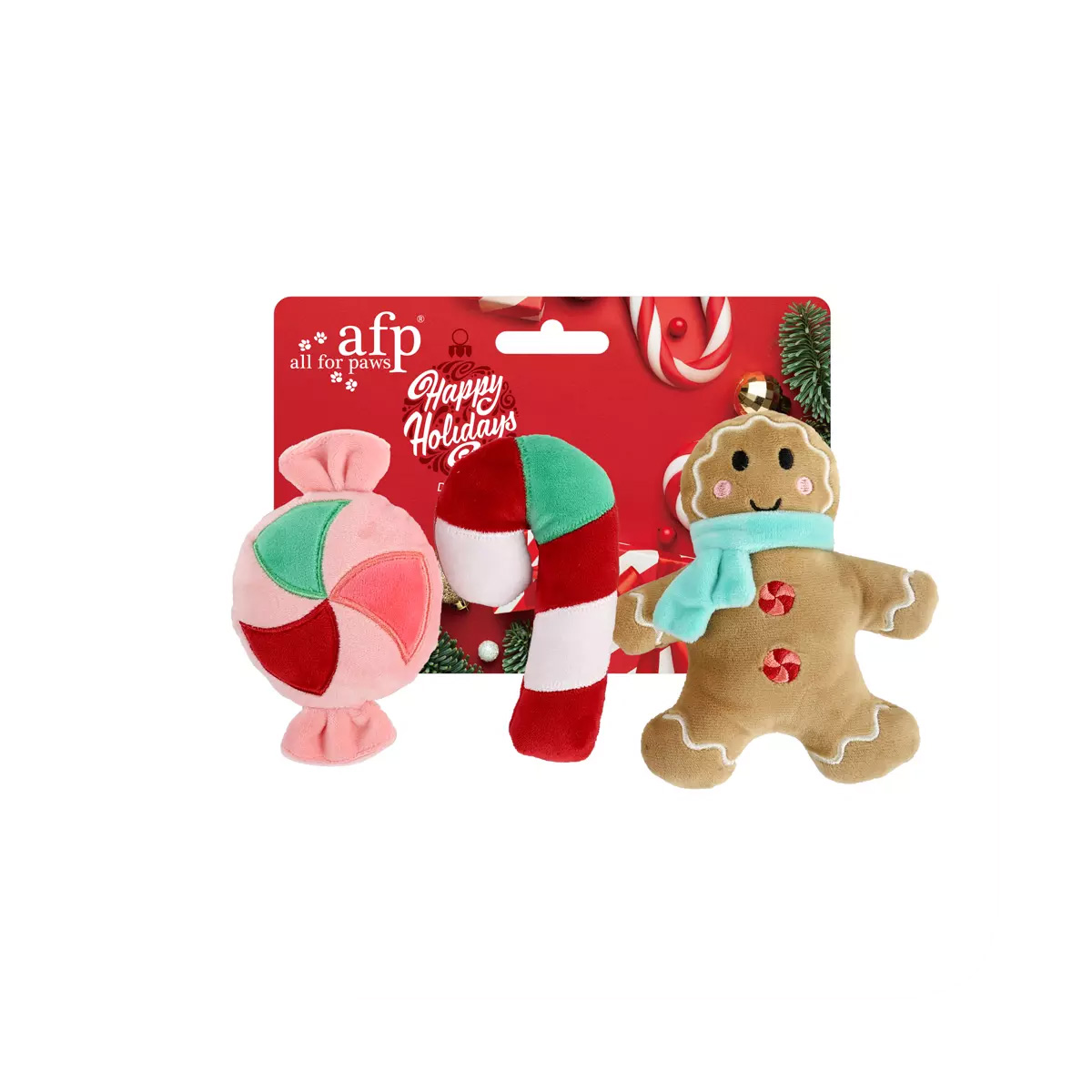 AFP Hondenspeelgoed 3 Pack Kerst