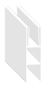 1 1/2" x 5 1/2" x 94" Gorilla Pocket Rail White