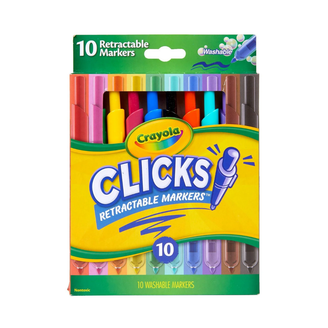 Clicks Retractable Markers 10ct