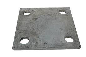 Galv. Plate 6" x 6" x 3/8"
