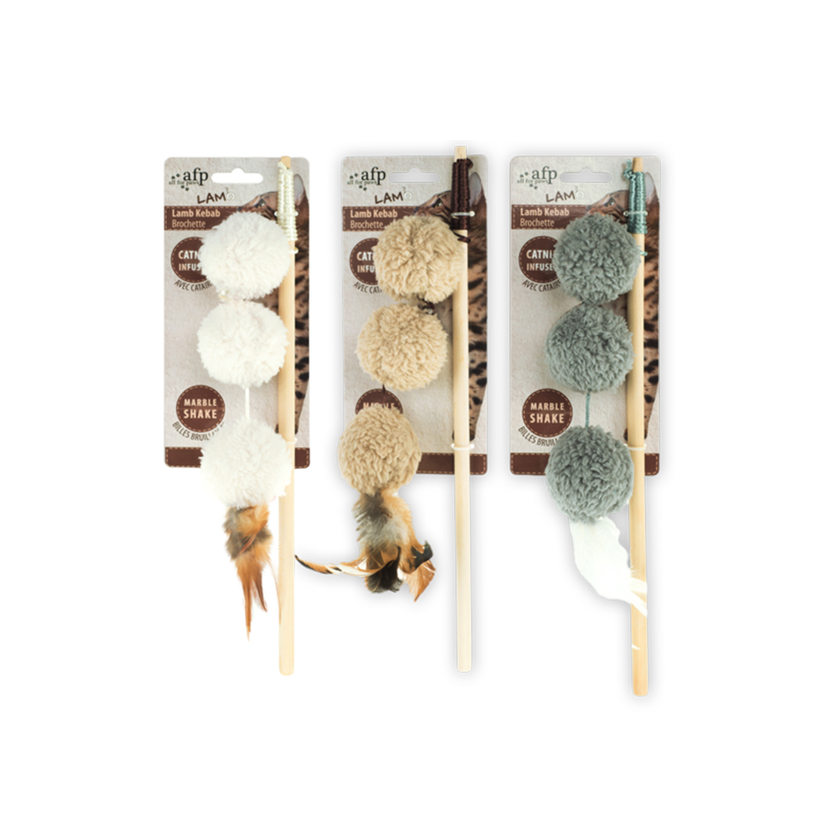 AFP Kattenhengel Lambswool Kebab Wand