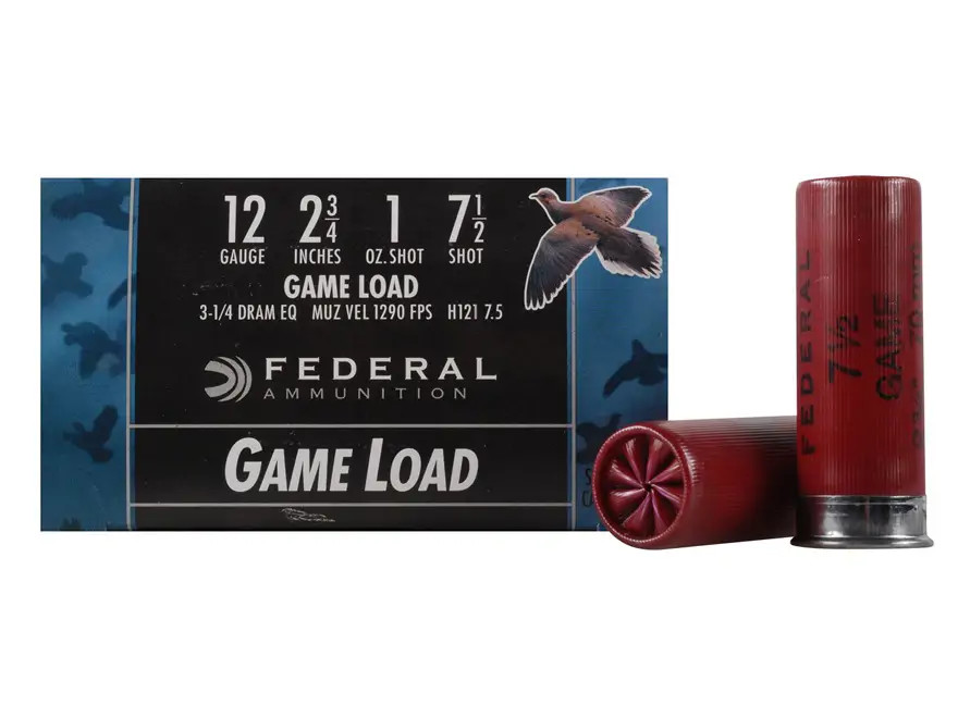 FEDERAL GAME LOAD SHOTSHELL 12GA 2.75in 1oz