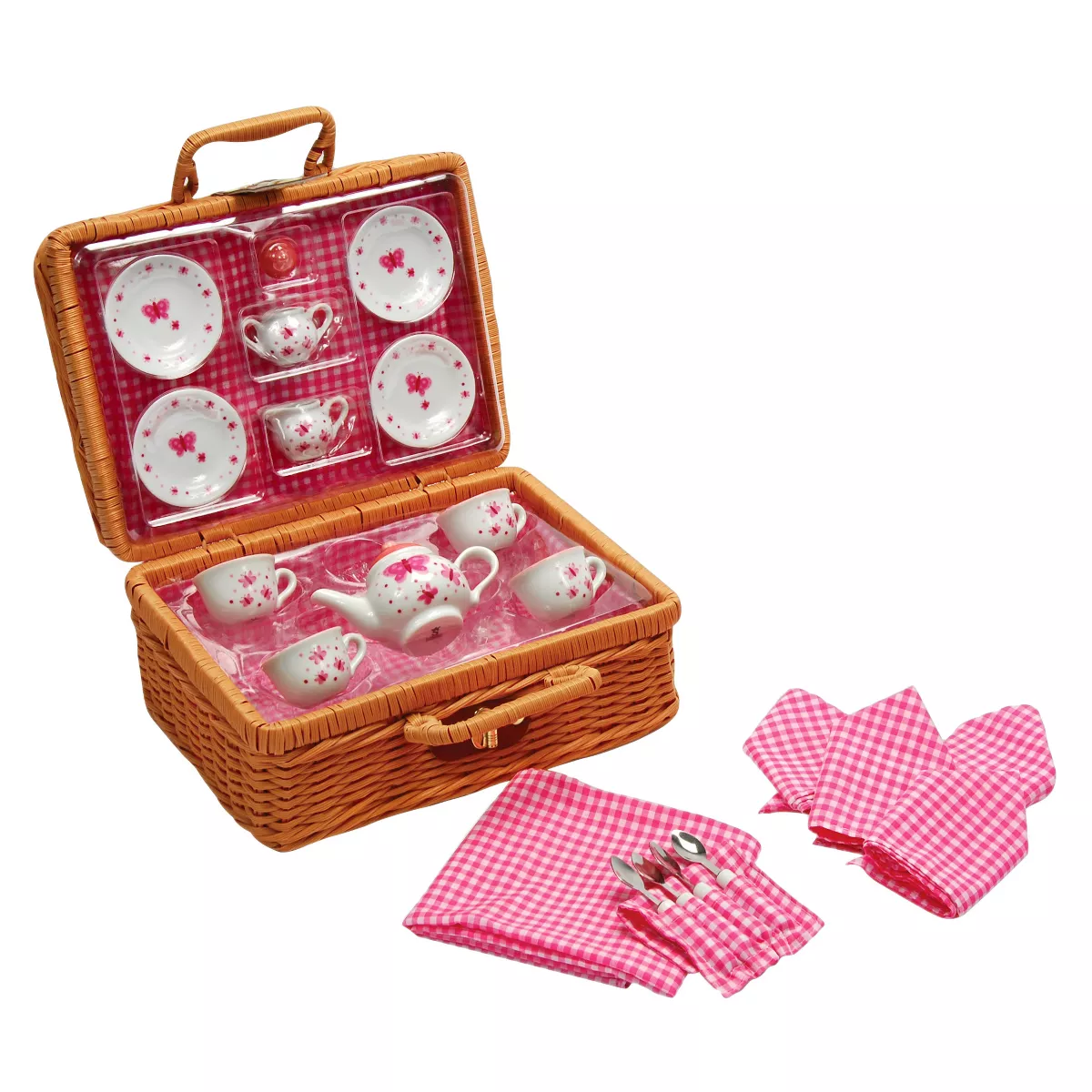Butterfly Tea Set Basket