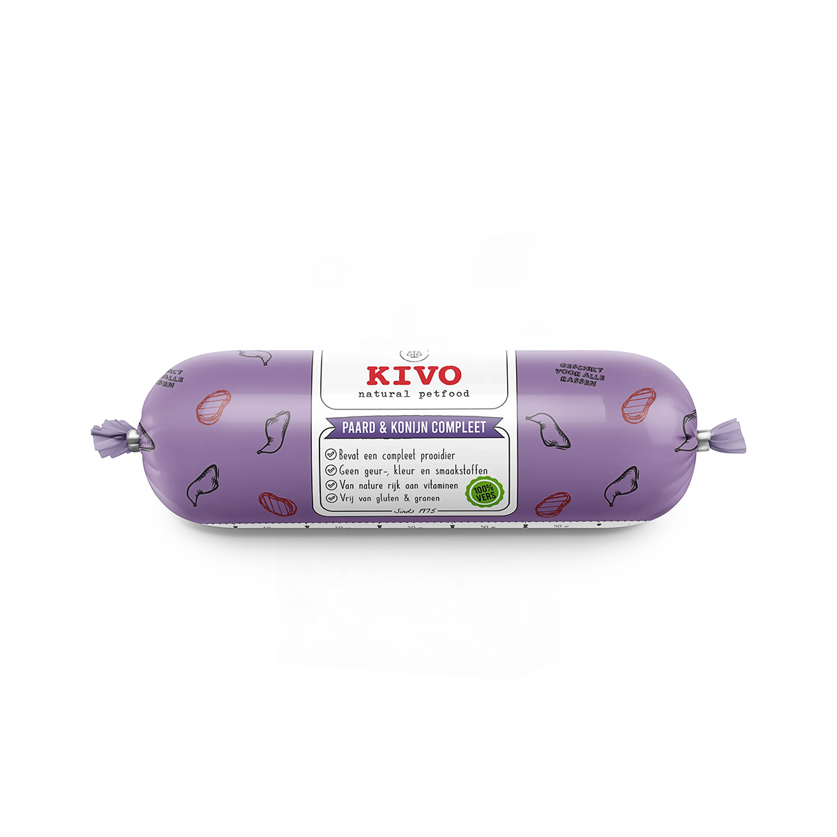 Kivo Vers Vlees Paard Konijn 500g