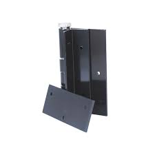 5" Aluminum Self Closing Hinge Black Ea
