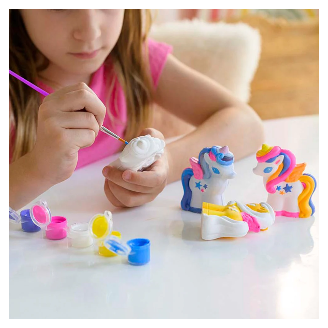 3D Mould & Paint Unicorns 4M