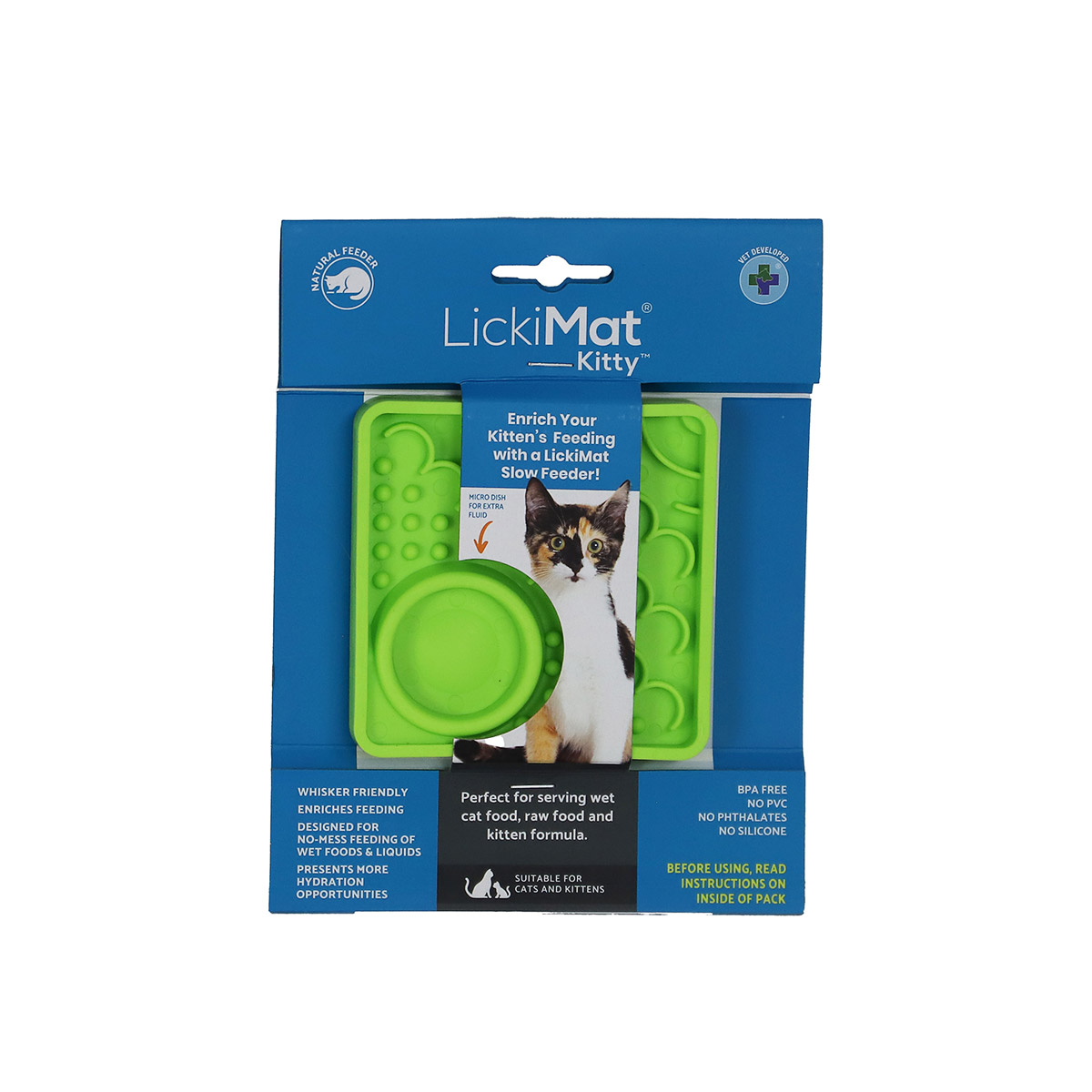 Lickimat Katten Likmat Groen 10cm