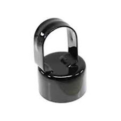 2 3/8" x 1 5/8" PS Loop Cap Black