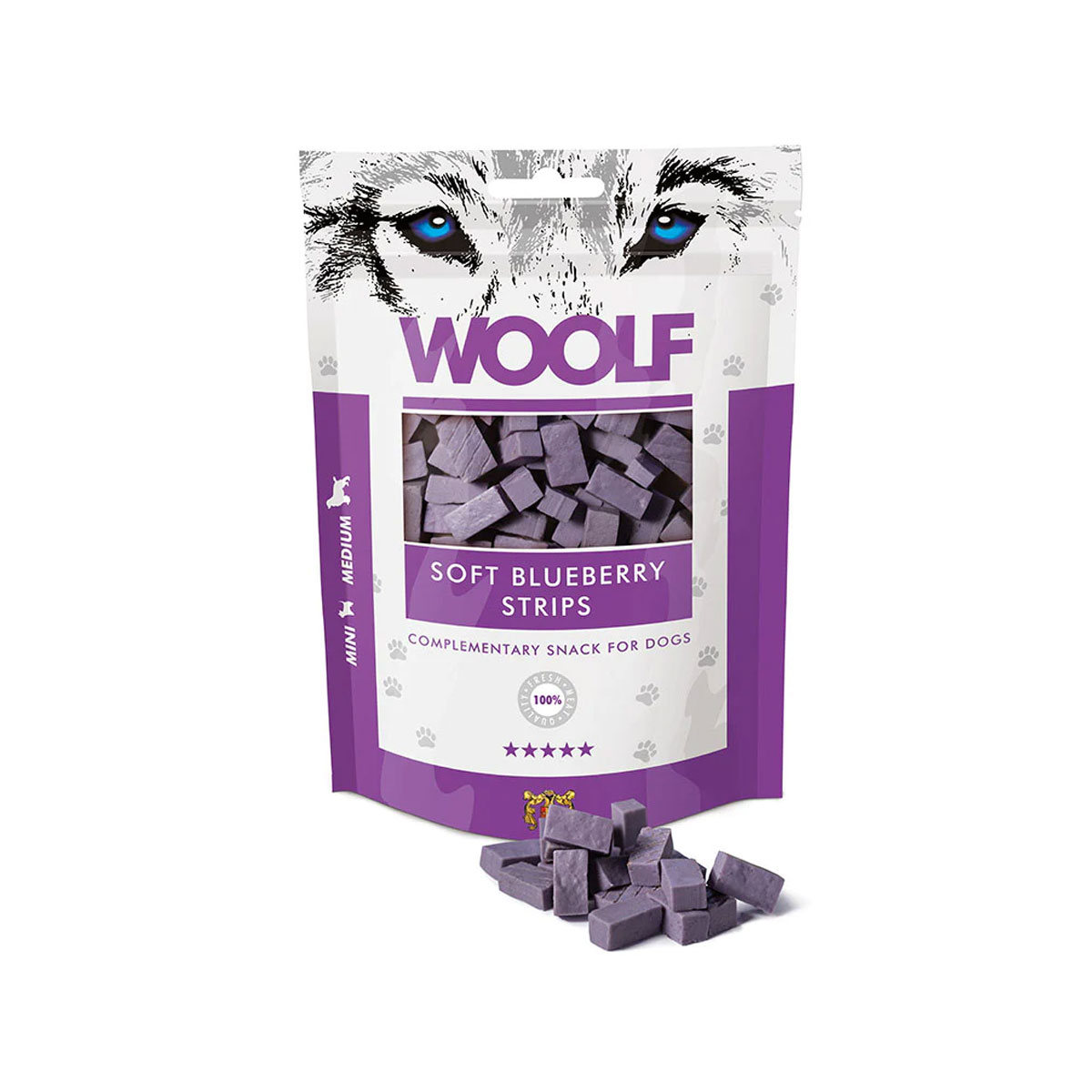 Woolf Hondensnacks Blueberry Strips