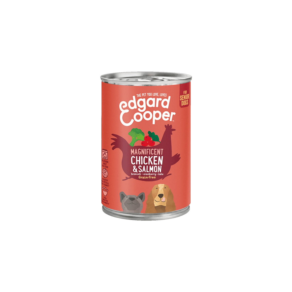 Edgard & Cooper Blikvoeding Hond Chicken & Salmon Senior