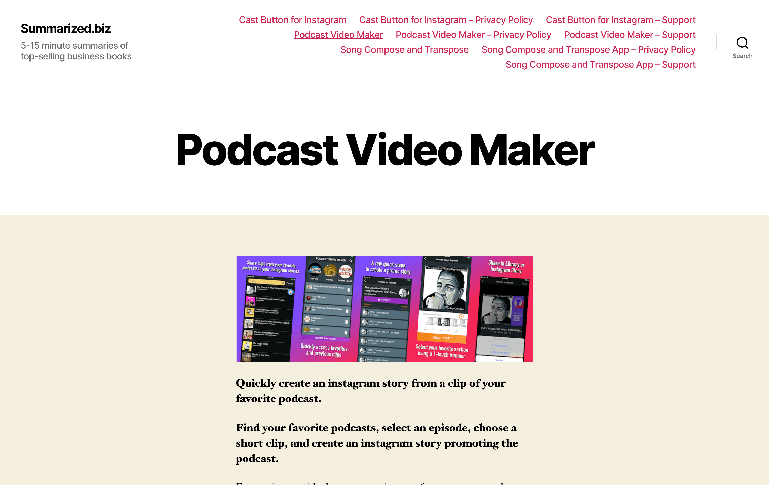 Podcast Video Maker (mobile)
