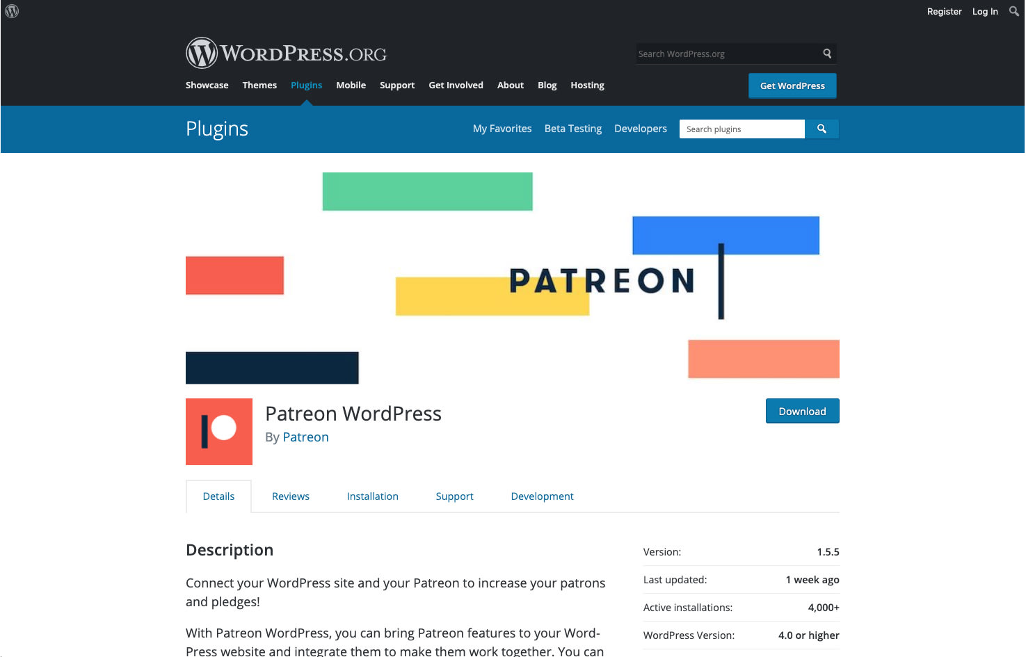 Patreon Wordpress
