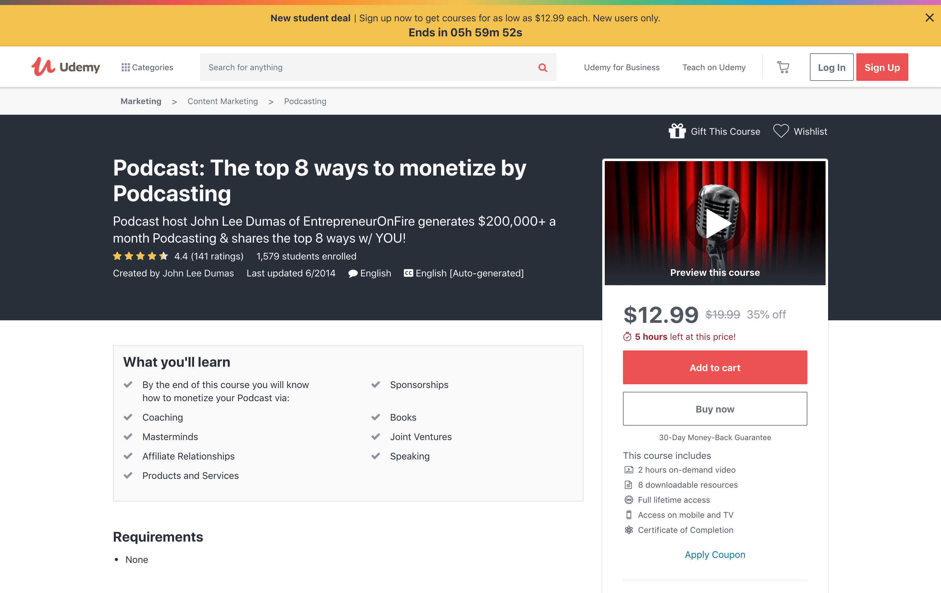 Podcast: The top 8 ways to monetize by Podcasting