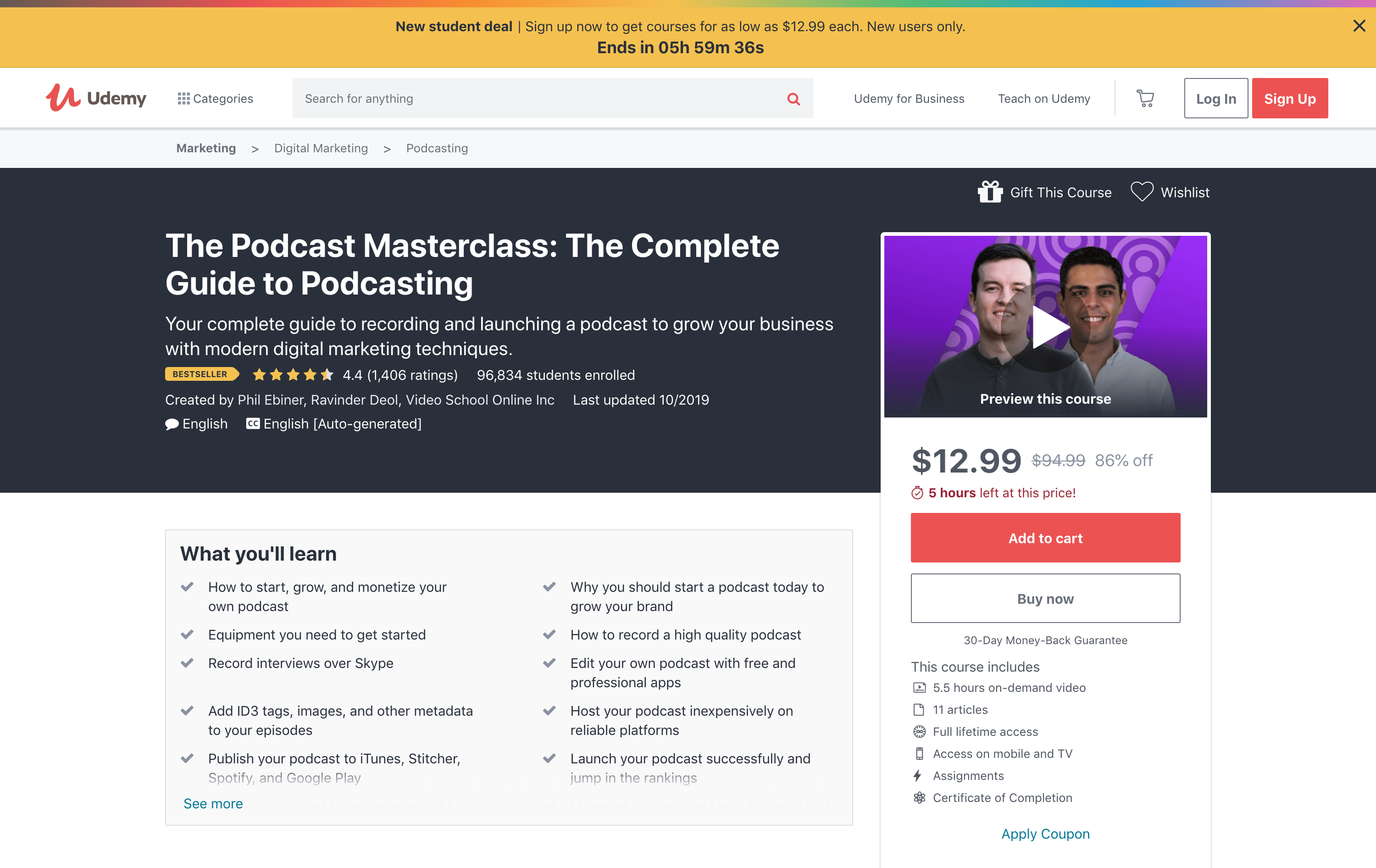 The Podcast Masterclass: The Complete Guide to Podcasting