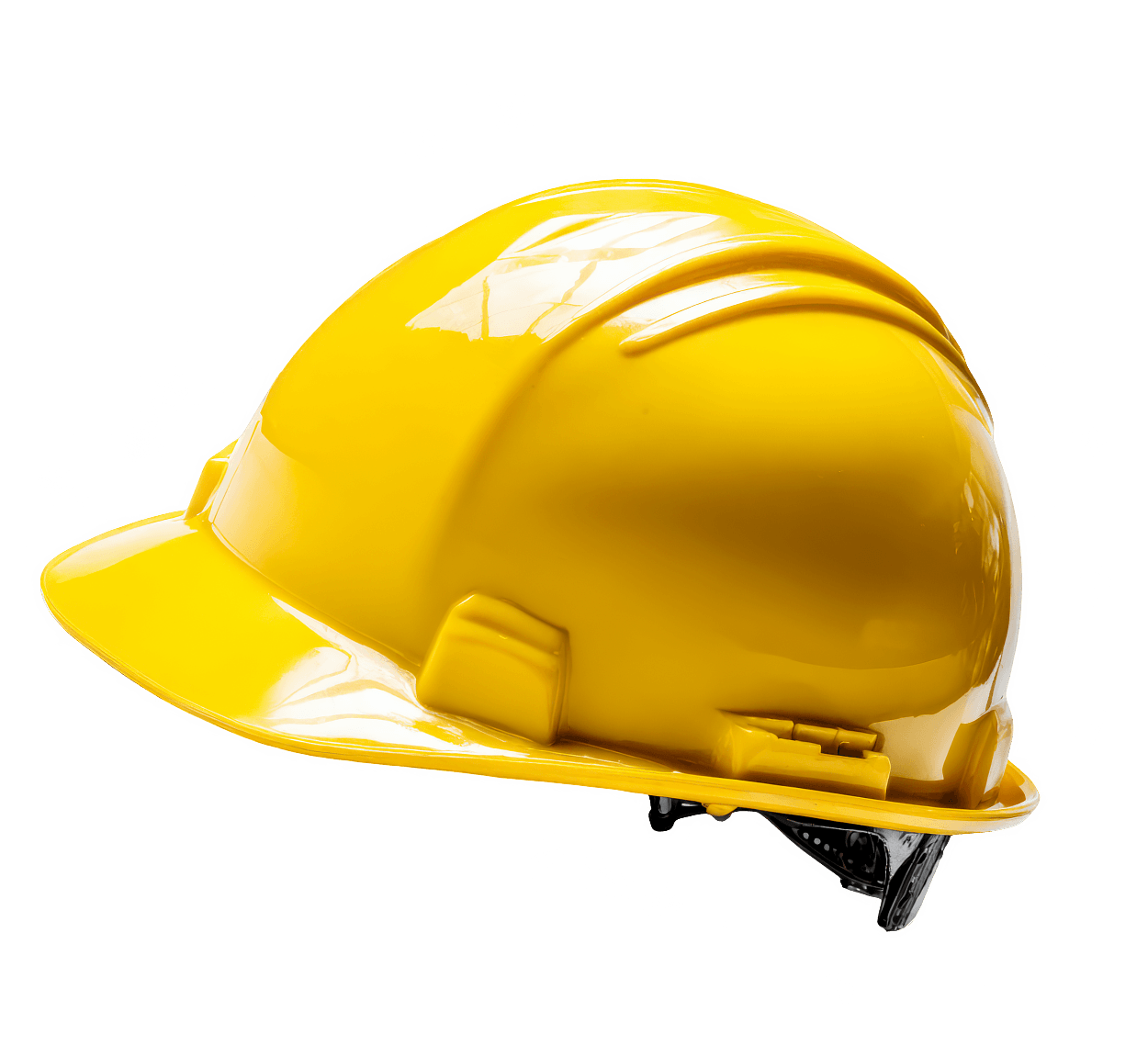 Yellow safety helmet