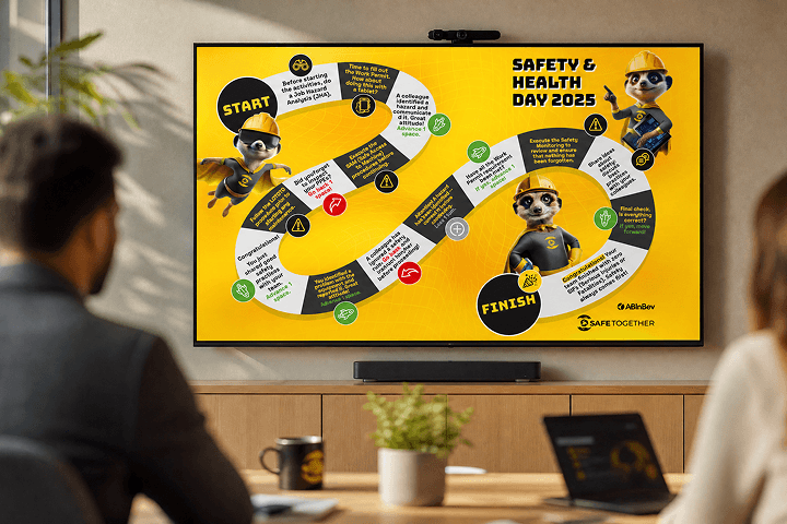 Tela de apresentação da campanha Safe Together