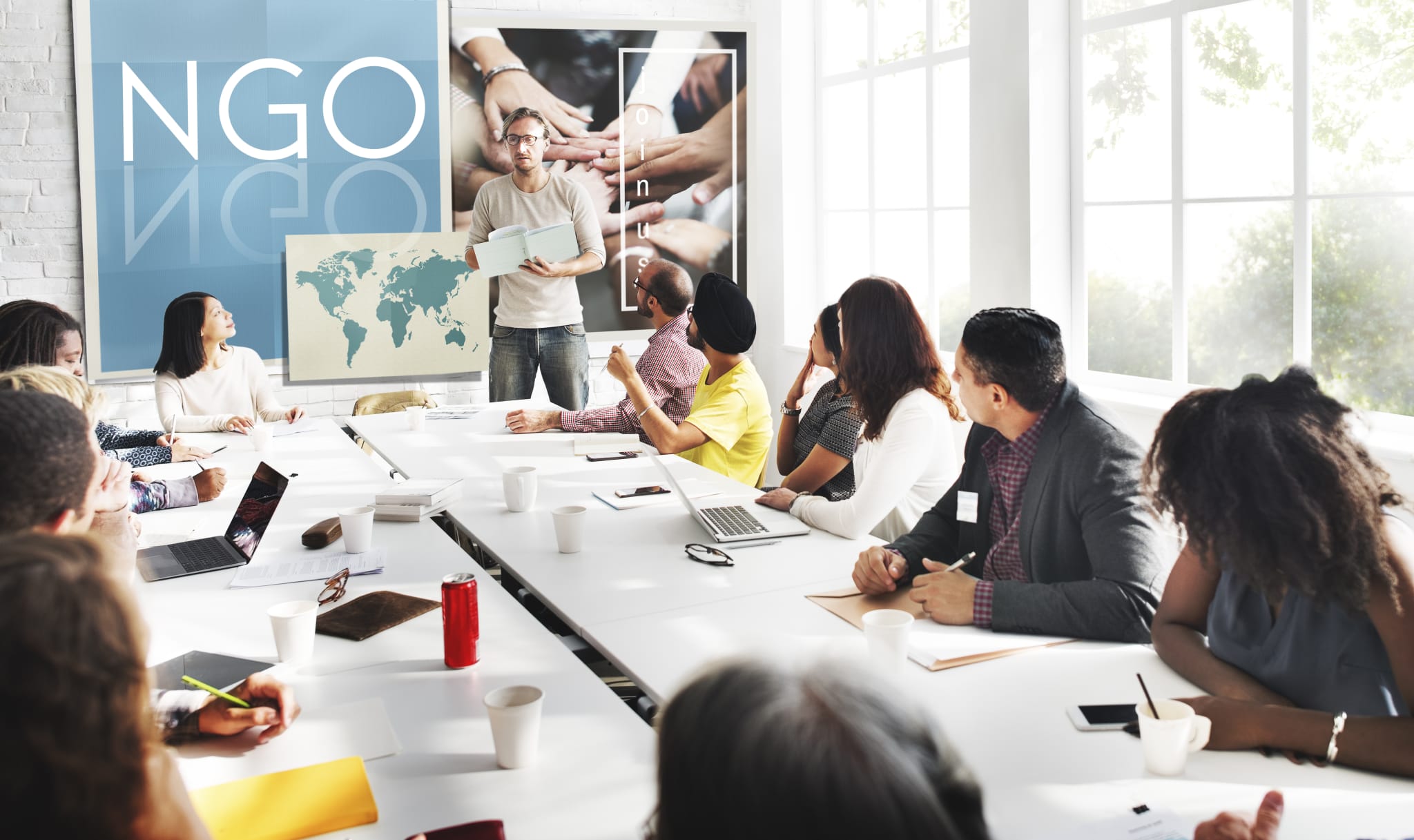 NGO Contribution Corporate Foundation Nonprofit Concept NGO Contribution Corporate Foundation Nonprofit Concept