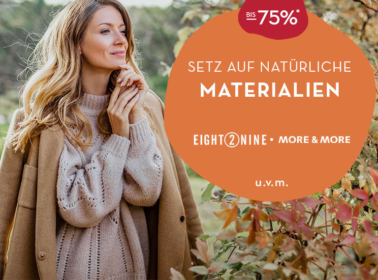 Setz auf natürliche Materialien