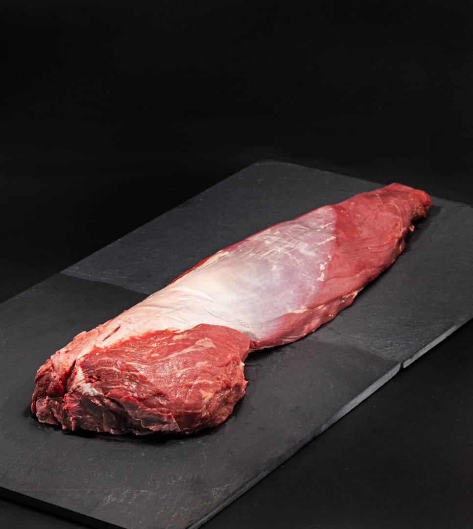 Product foto van een grasgevoerd ossenhaas uit Argentinië.