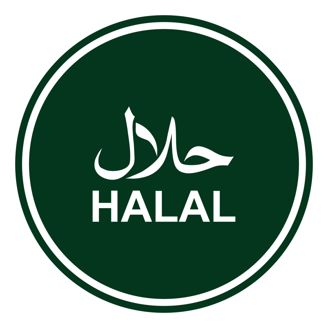 Afbeelding van een halal logo.