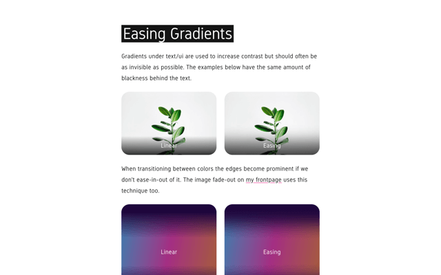 Easing Gradients