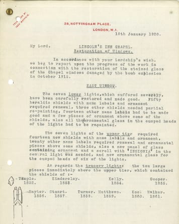 Text typed onto yellow paper