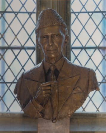 Bust of Muhammad Ali Jinnah in the Library of Lincoln's Inn.