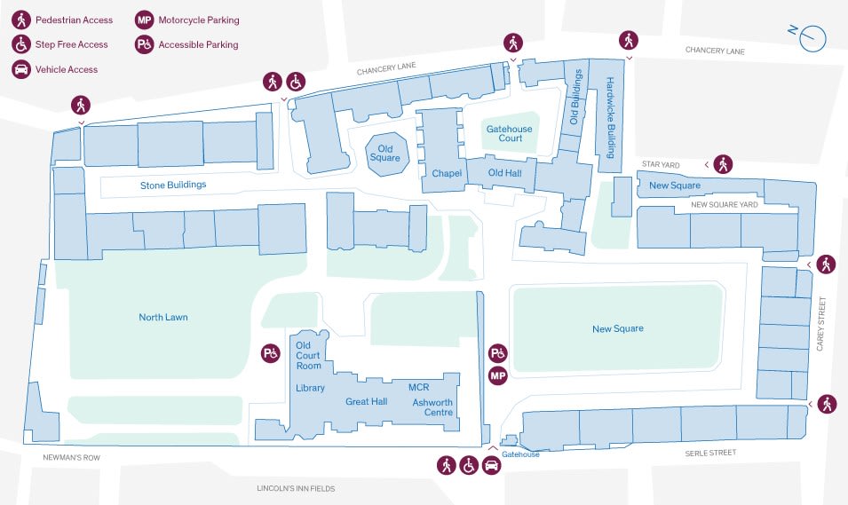 Lincolns Inn Estate Map