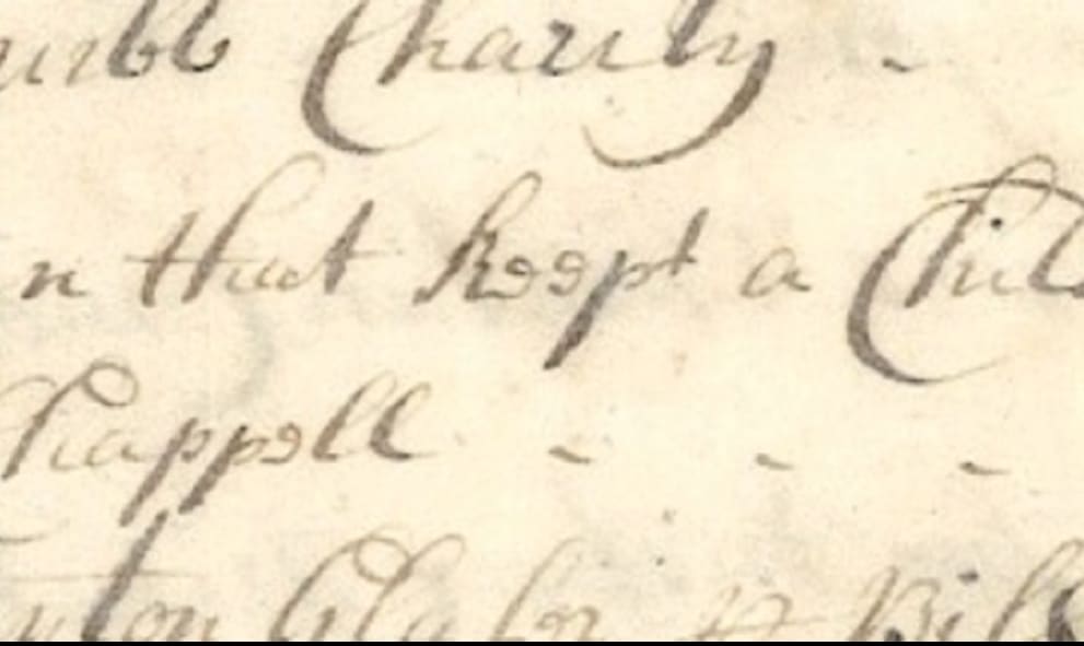 Extract from the Lincoln's Inn accounts book relating to a foundling baby left at the Chapel