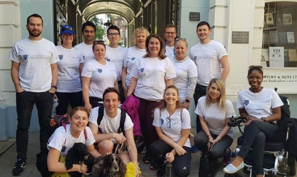 staff and students participating in Legal Walk 2019