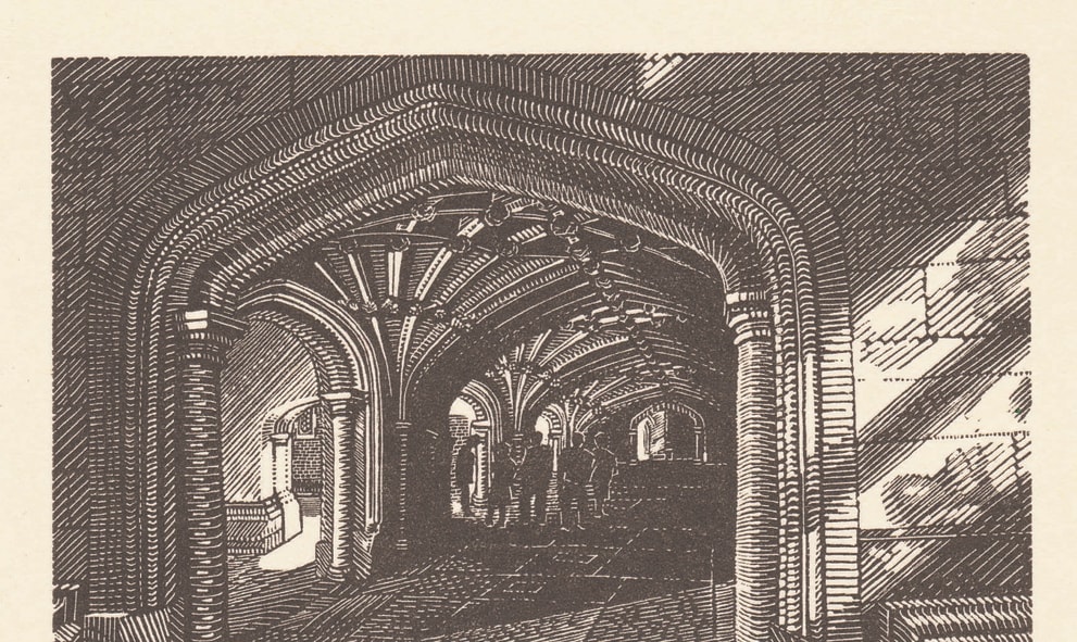 Anne Desmet print - The Undercroft