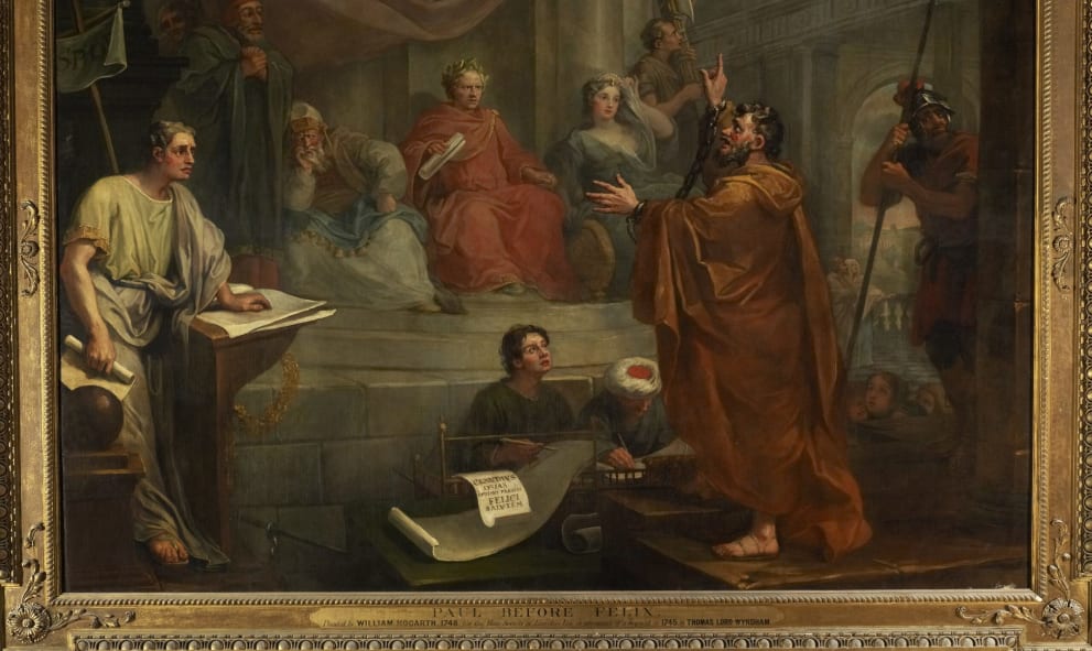 Paul Before Felix by William Hogarth