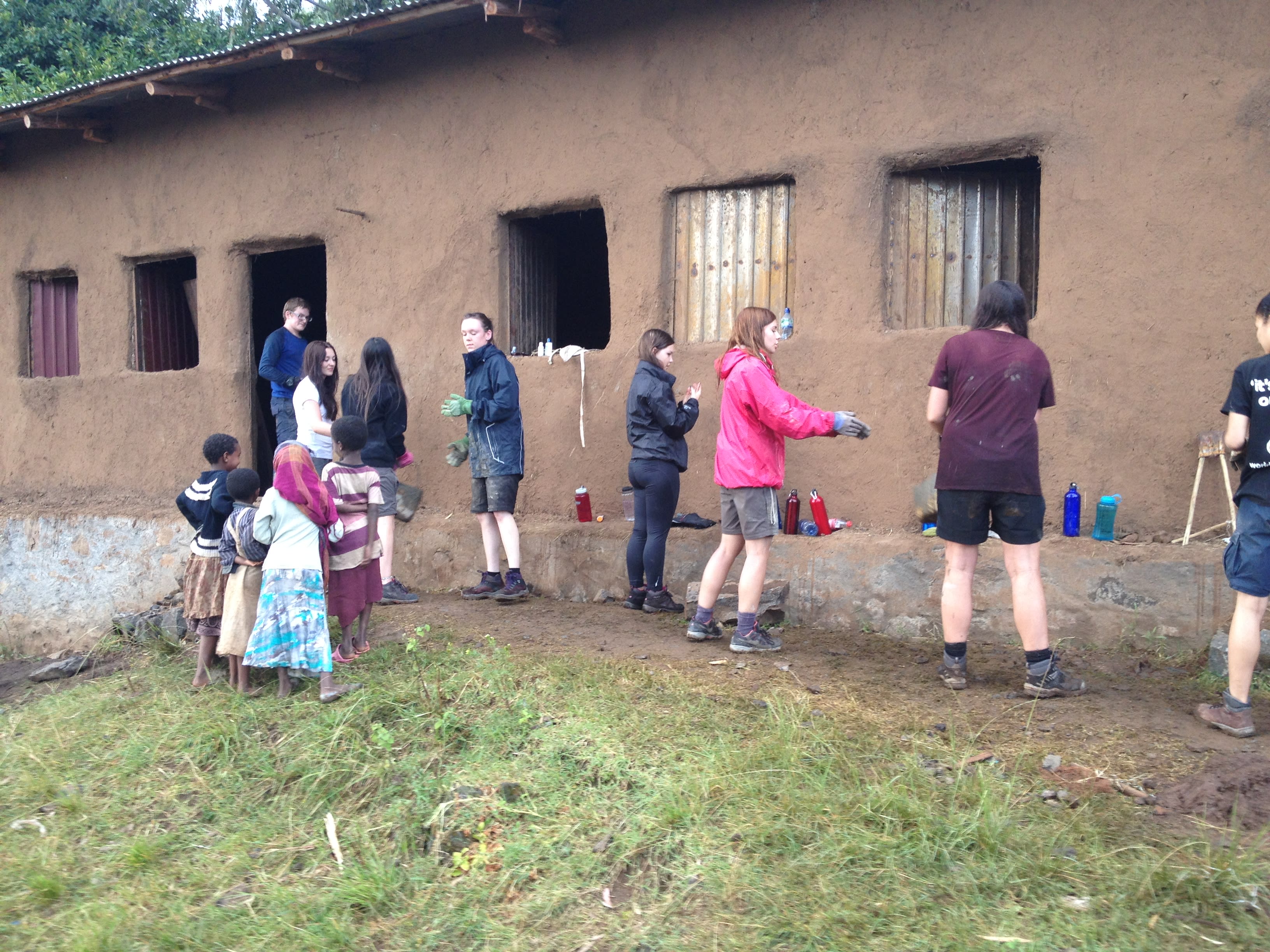 Henry Floyd: this group provided a much-needed concrete floor to several classrooms and brightened up the school with colourful painting. (Addis Alem)