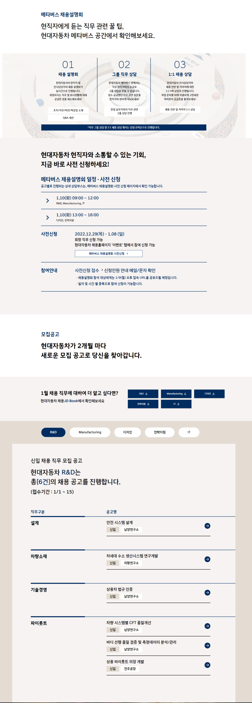 현대자동차 1월 신입 채용