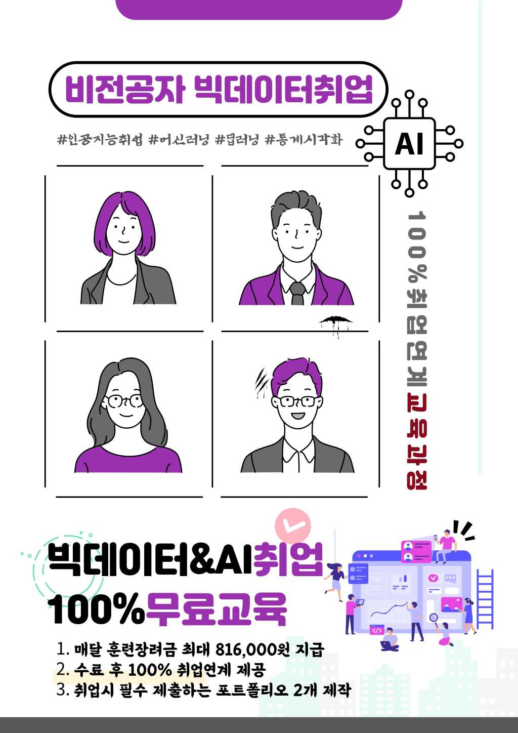 [부산] 국가지원 빅데이터분석 취업연계 교육과정