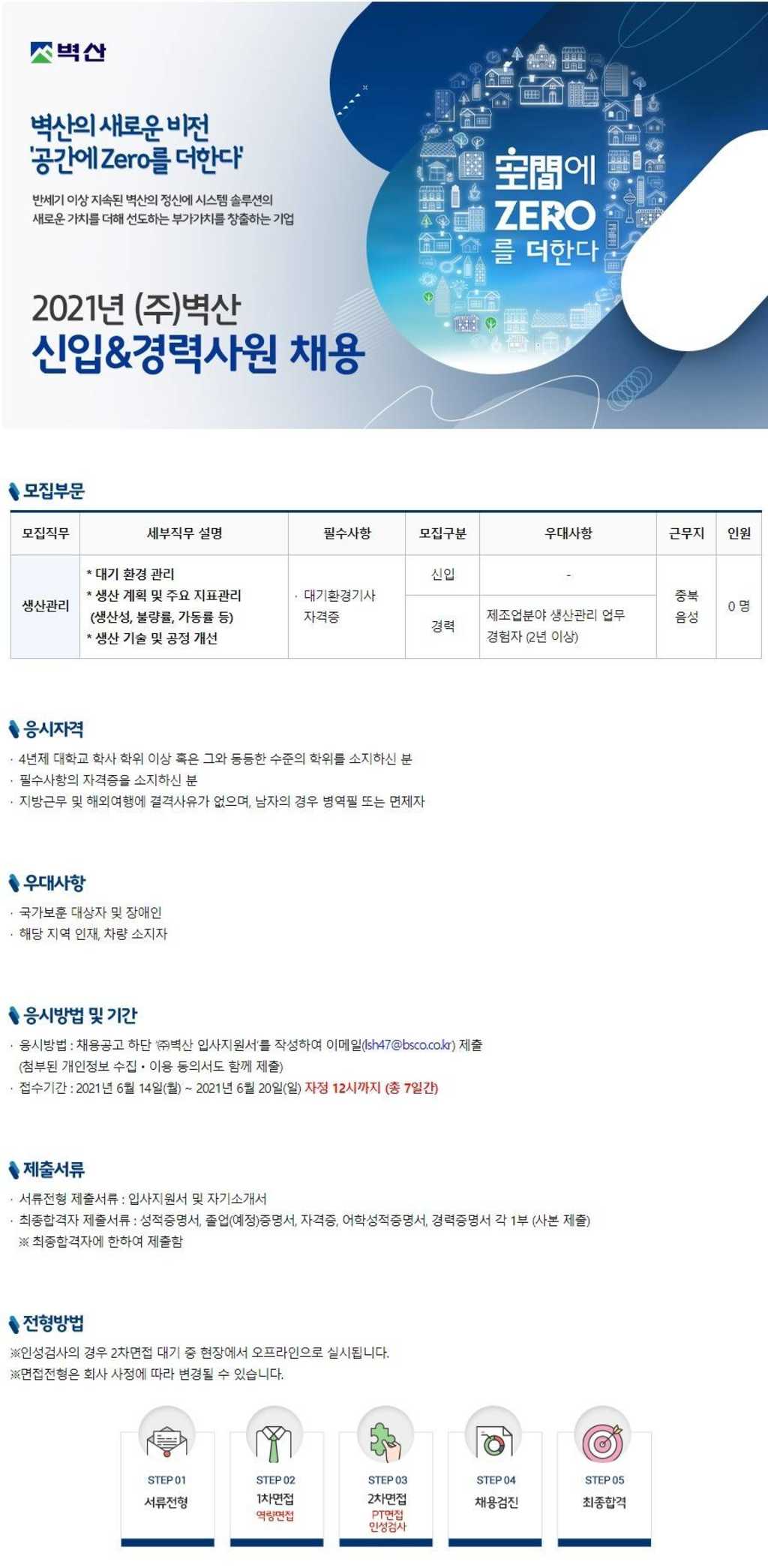 2021년 신입/경력사원 채용