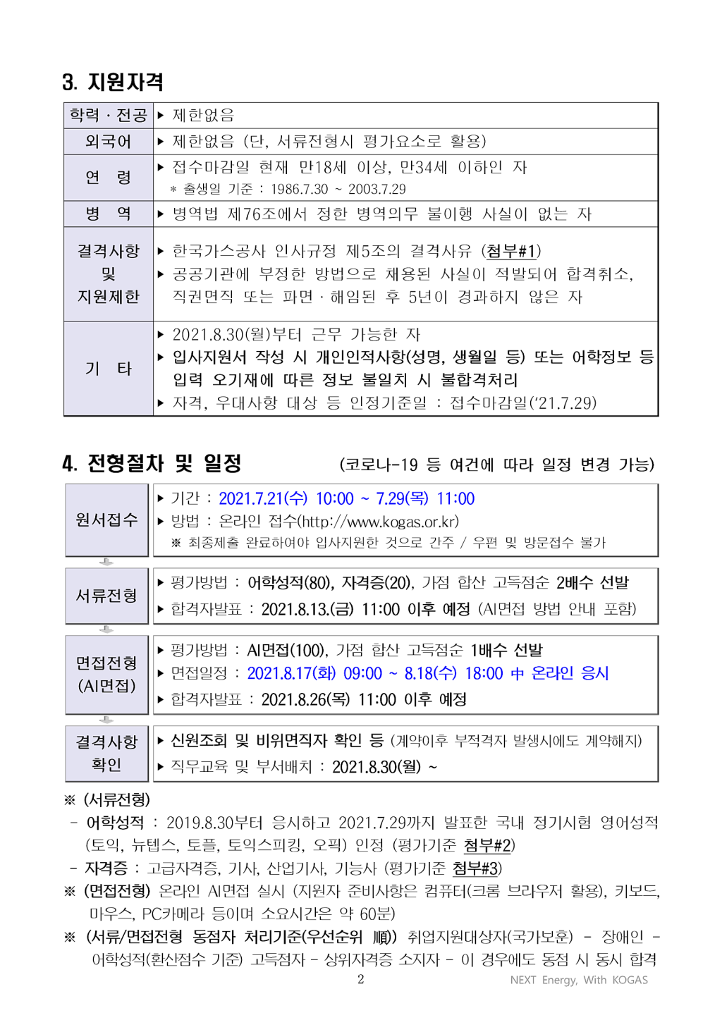 2021년 체험형 인턴 모집 공고