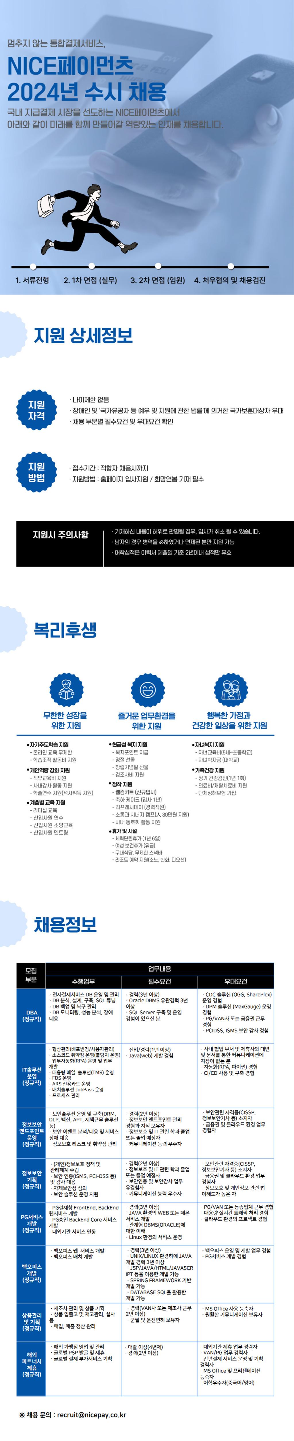 [나이스페이먼츠] 2024년 NICE페이먼츠 상반기 수시 채용