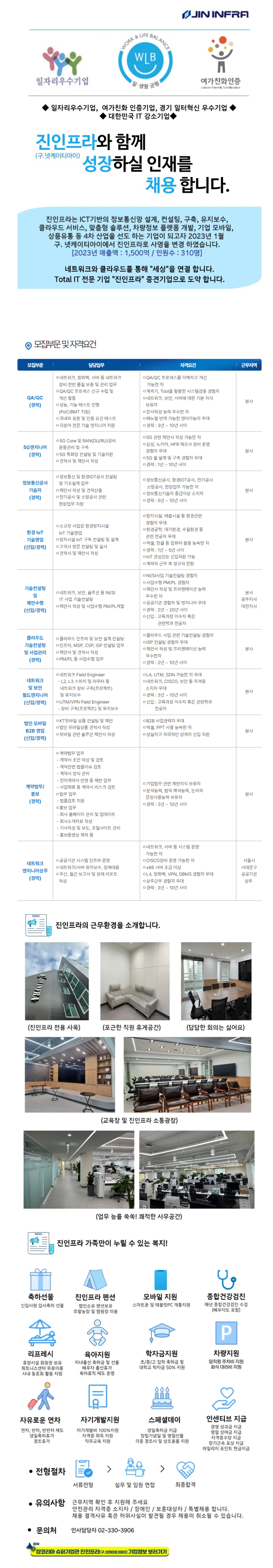 [진인프라] 2024년 1분기 대규모 공개 채용