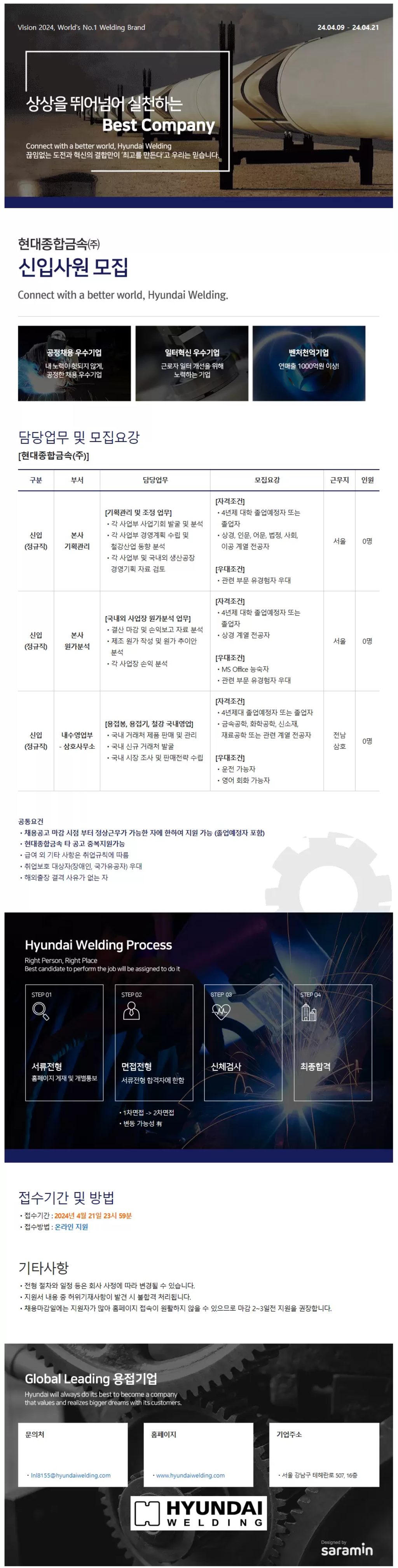 [현대종합금속] 신입사원 모집