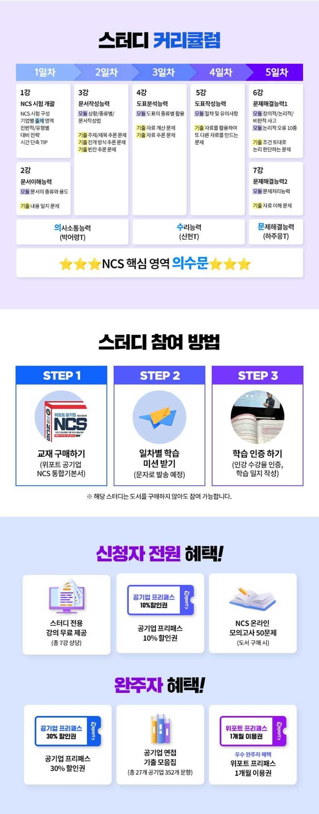 선착순100명! NCS강의 무료제공 <NCS 5일완성 온라인 스터디> 370기 모집