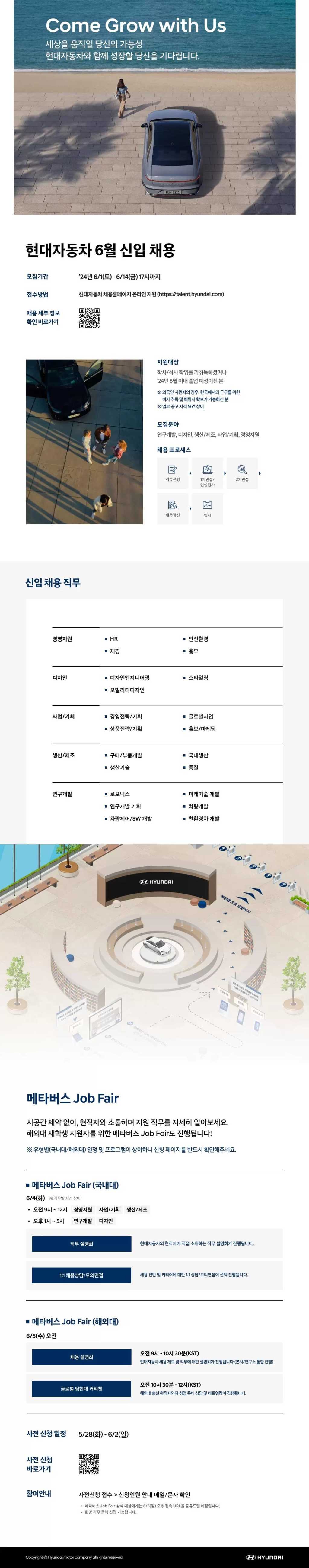 [현대자동차] 6월 신입 채용