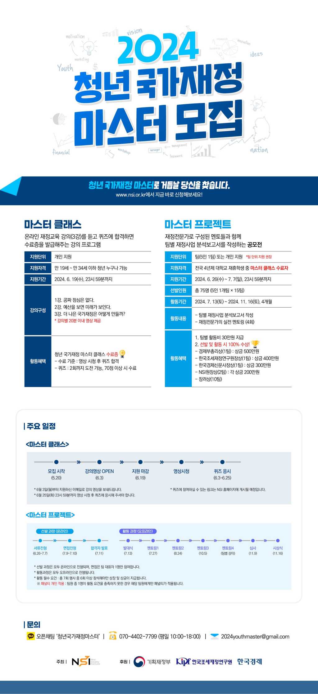 [NSI] 2024년 청년 국가재정 마스터 모집